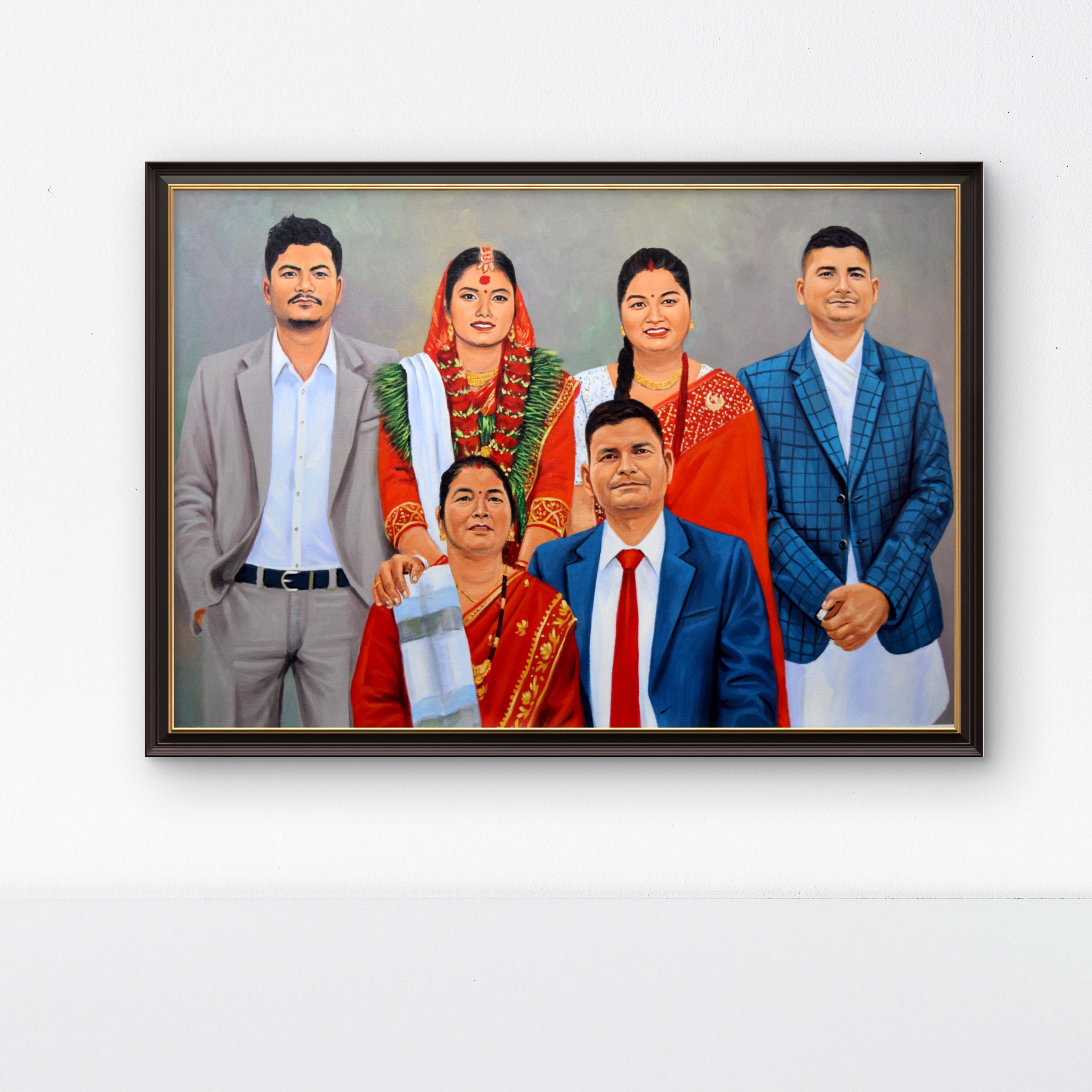 A Lifetime in One Frame: The Emotional Power of Family Compilation Paintings
